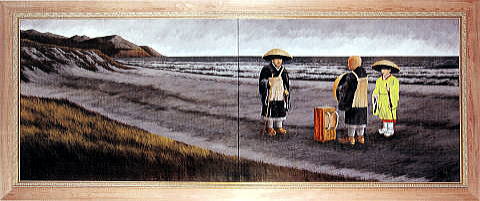 親鸞聖人居多浜上陸の図